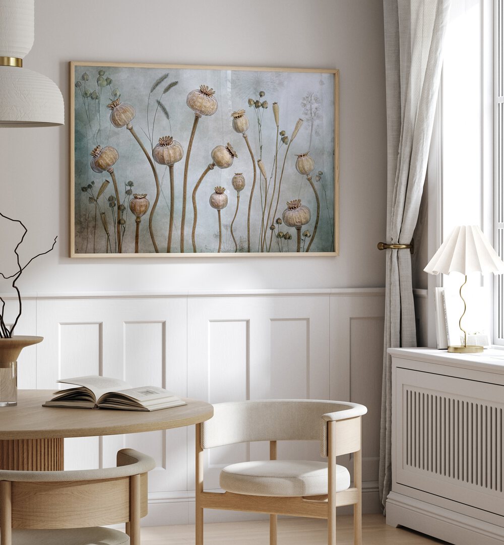 Elegant PAPAVER, FLORAL FLOWER PAINTINGS enhance home decor with unique artistry and sophistication.