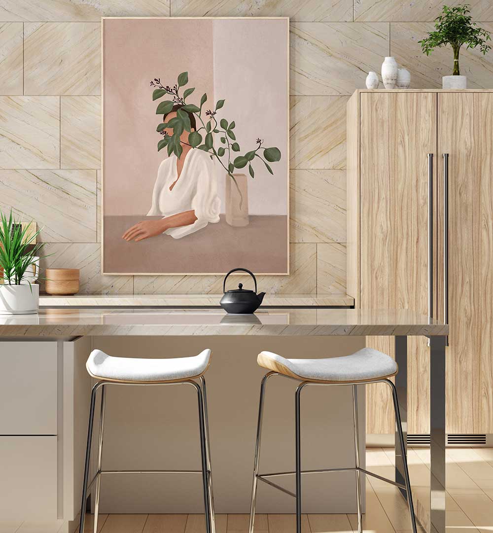 HIDDEN IN FOLIAGE , BOHO ART PAINTINGS