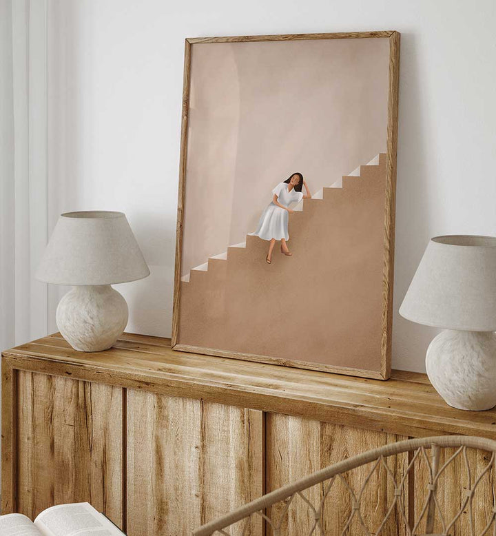 STAIRWAY TO DREAMS , BOHO ART PAINTINGS