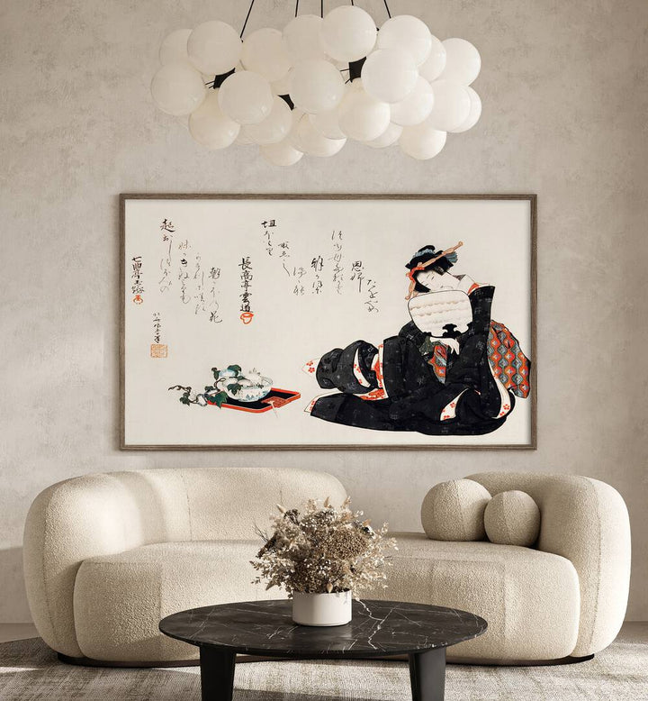 JAPANESE WOMAN III, VINTAGE PAINTINGS