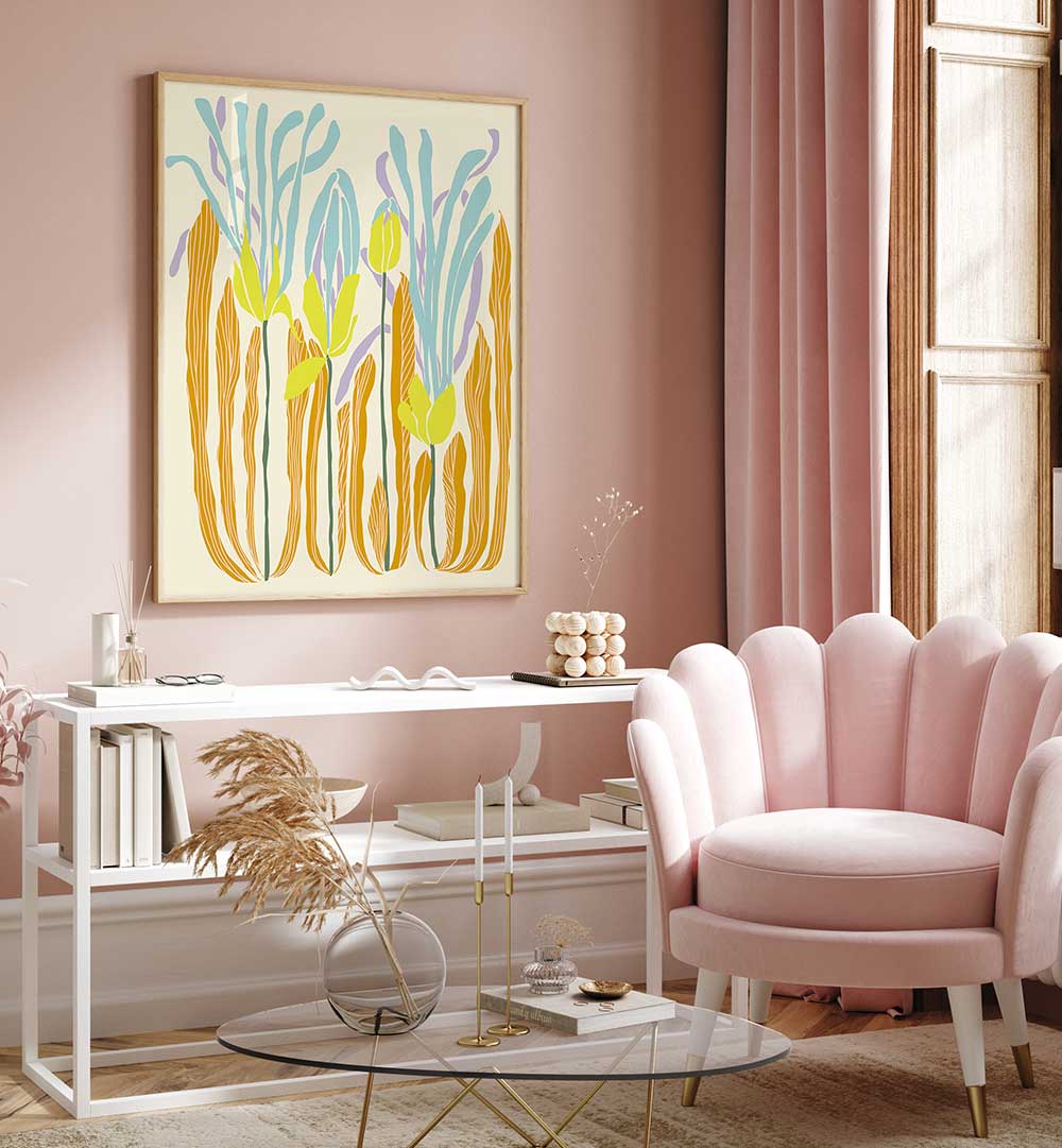 Bright and colorful Budding Flowers, Floral Flower Paintings enhance any room with nature's beauty. Perfect for vibrant decor.