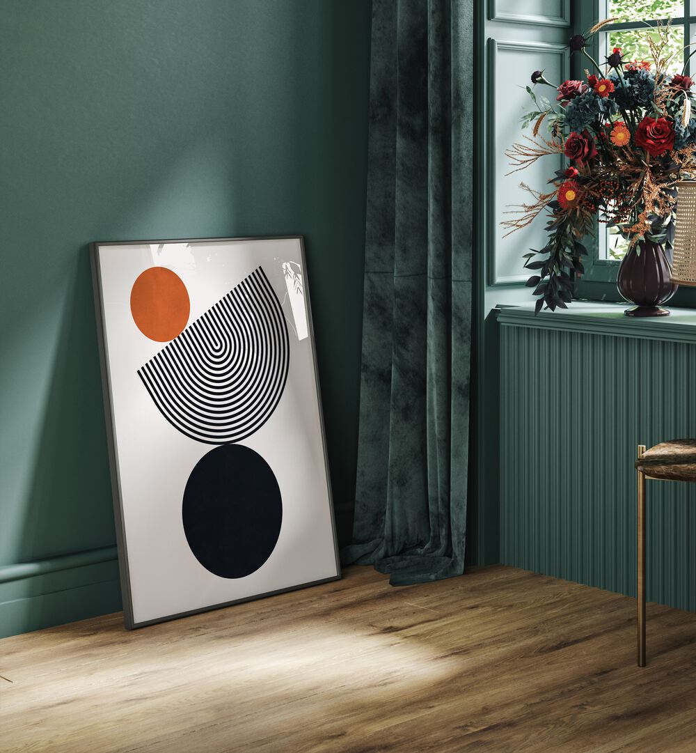 Stylish BALANCE II, BOHO ART PAINTINGS displayed in a serene room, enhancing tranquility and mindfulness in decor.