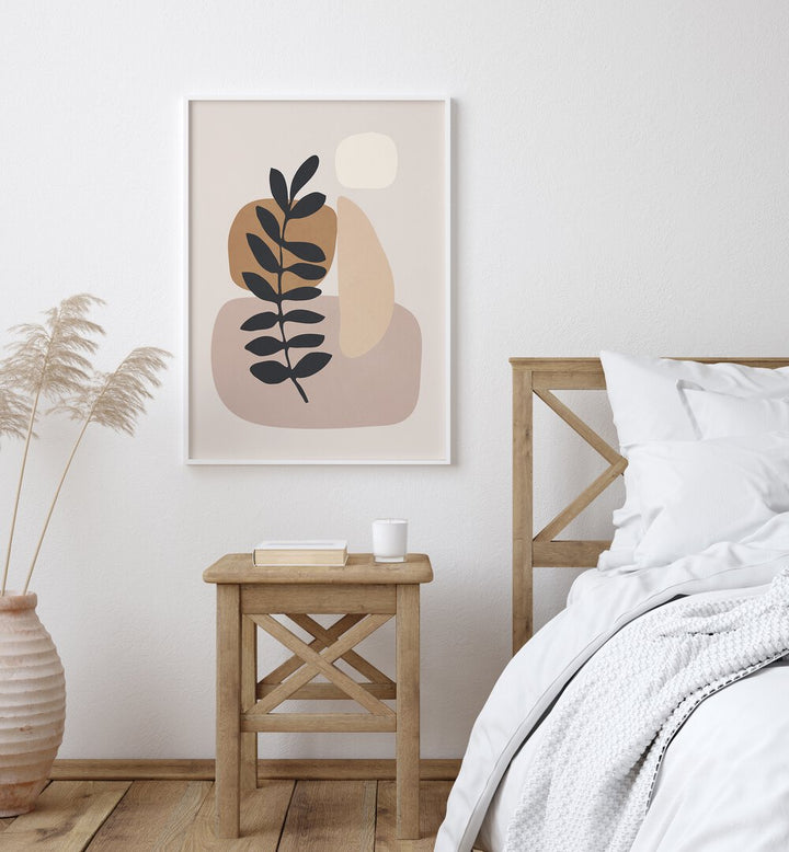 Enhance your decor with ABSTRACT MINIMAL PLANT, BOHO ART PAINTINGS featuring earthy tones and minimalist design charm.