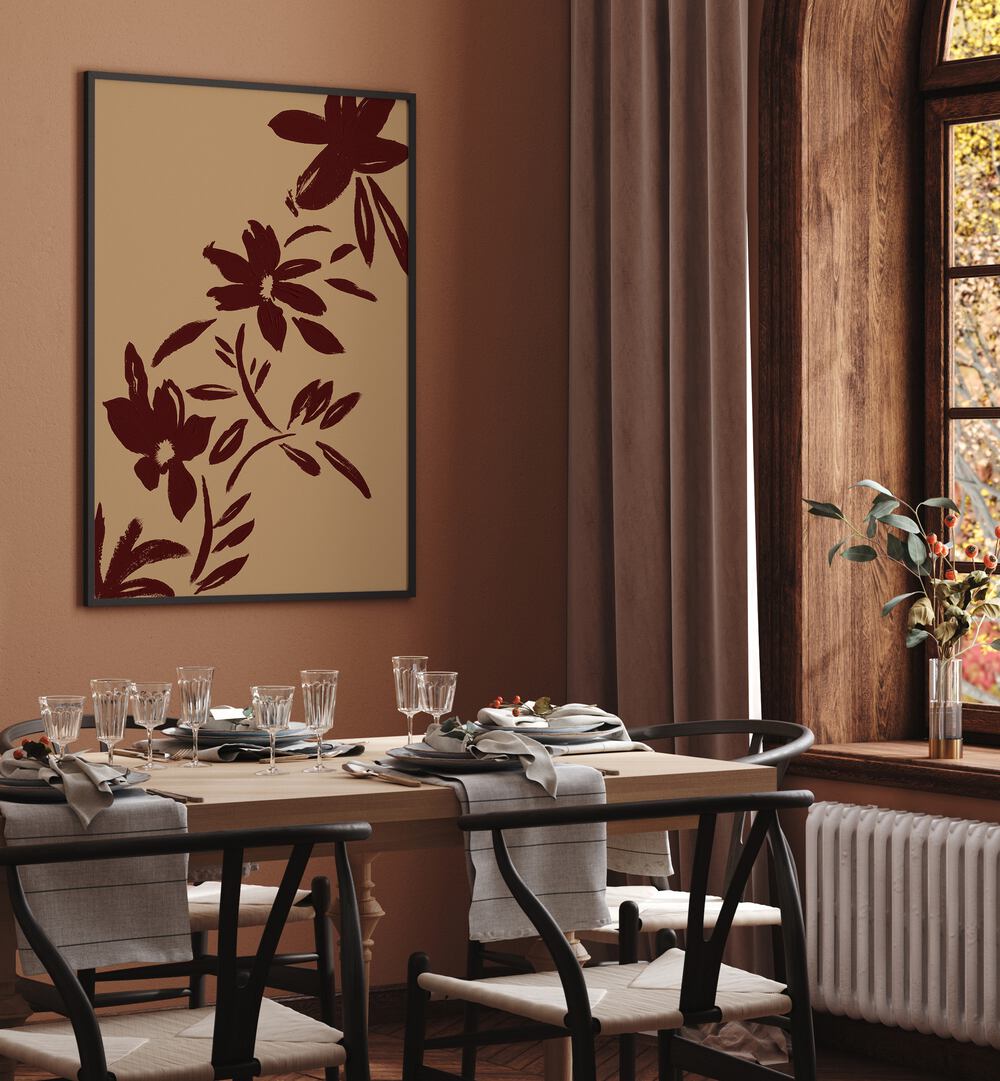 Transform your space with BRUSHSTROKES FLOWERS, FLORAL FLOWER PAINTINGS, showcasing vintage elegance and modern style.