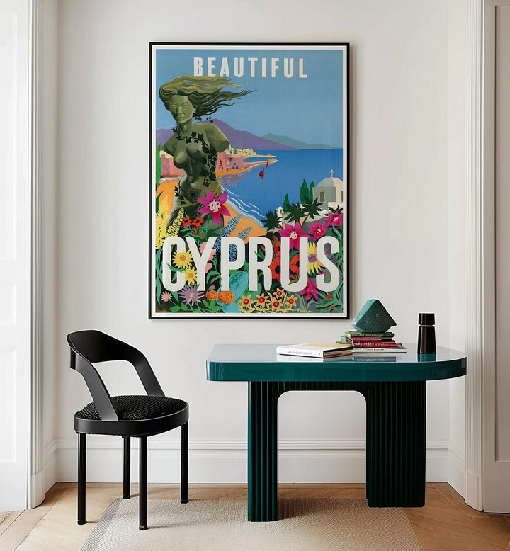 Beautiful CYPRUS, VINTAGE TRAVEL POSTERS showcase stunning landscapes and vibrant culture for your decor.