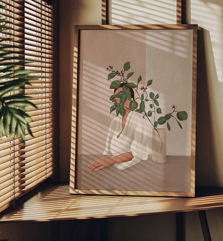 HIDDEN IN FOLIAGE , BOHO ART PAINTINGS