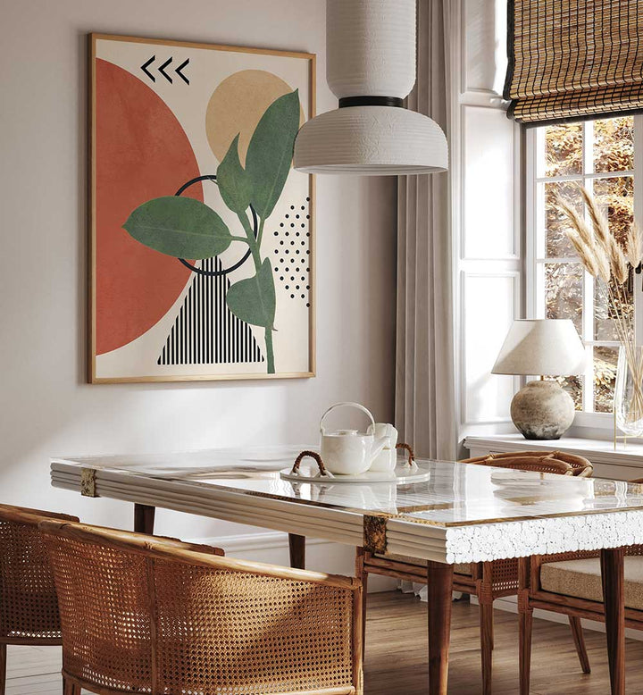 GEOMETRIC BOTANY , BOHO ART PAINTINGS