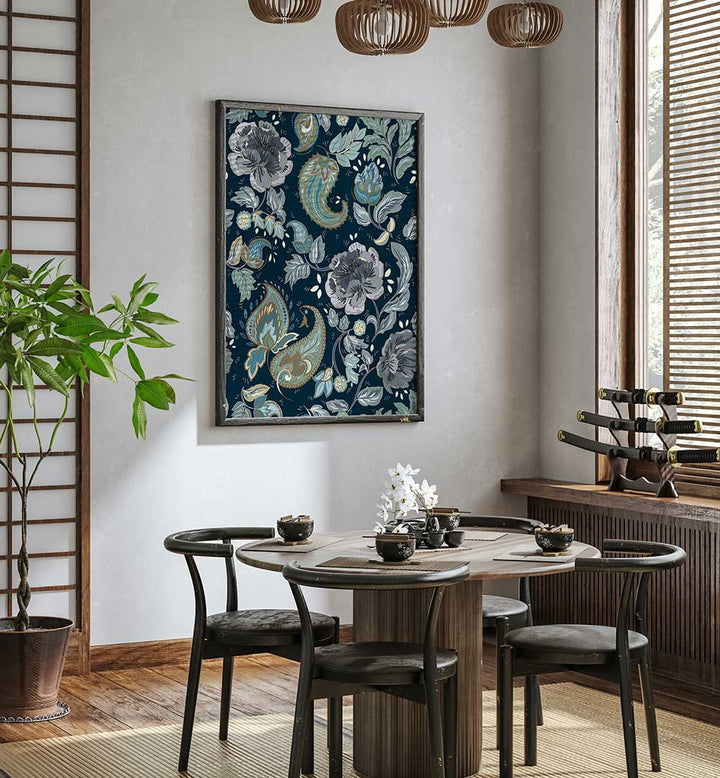 Decorate your space with MOONSHINE BLUE, PATTERN ART PRINTS, featuring stunning abstract design and vibrant colors.