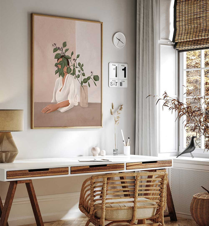 HIDDEN IN FOLIAGE , BOHO ART PAINTINGS