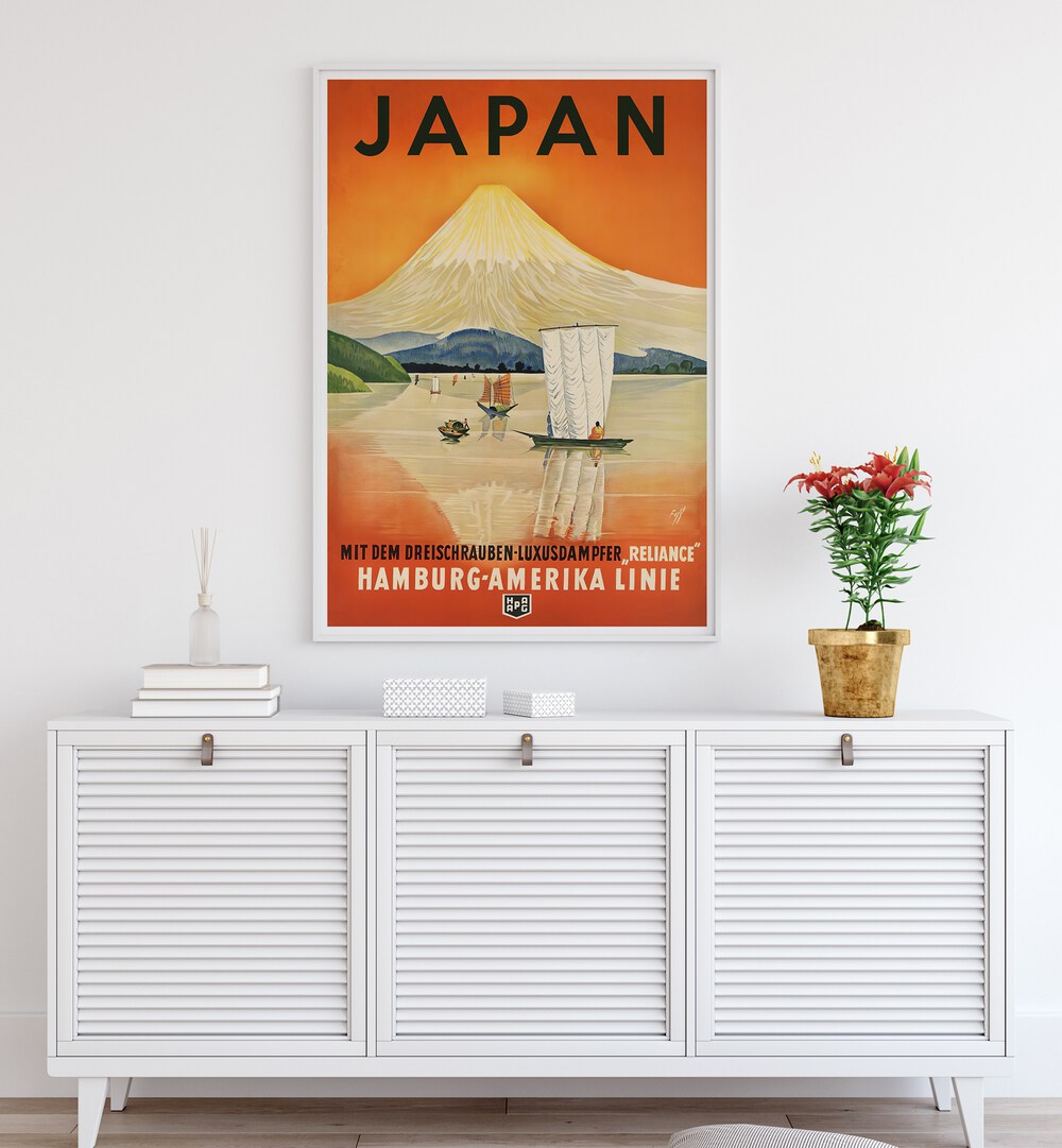 Capture the beauty of Japan with JAPAN II, VINTAGE TRAVEL POSTERS, showcasing iconic landscapes and cultural landmarks.