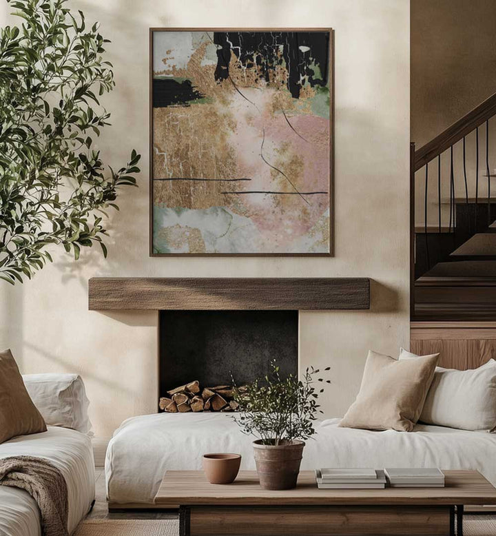 CHAOS IN BLOOM III , BOHO ART PAINTINGS
