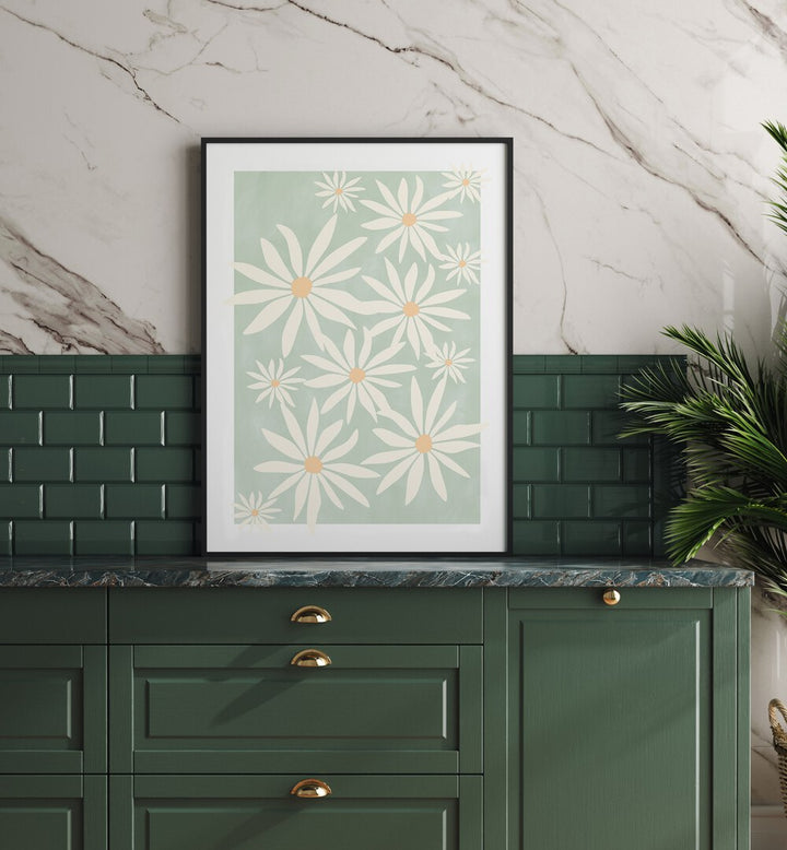 Transform your space with GREEN FLOWERS, FLORAL FLOWER PAINTINGS by Elena Ristova, showcasing vibrant botanical art.