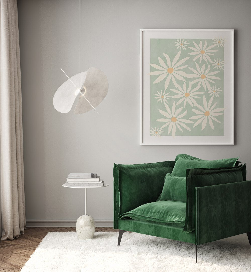 Elegant GREEN FLOWERS, FLORAL FLOWER PAINTINGS by Elena Ristova transform any space with nature-inspired beauty.