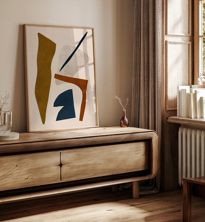 Stylish living room featuring EXPRESSIVE X, BOHO ART PAINTINGS, enhancing creative spaces with modern designs.