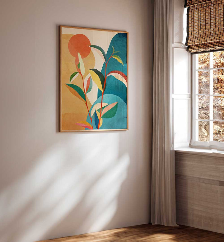 SUNLIT FLORA VISTA , BOHO ART PAINTINGS