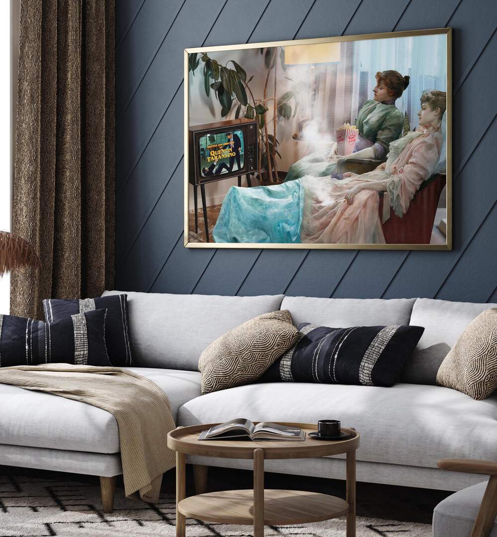Experience cinematic magic with THE MOVIE BEGINS, ALTERED ART PRINTS by Dikhotomy, perfect for your stylish home decor.