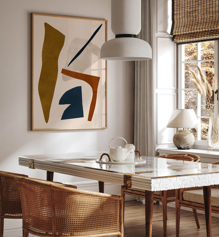 Bright and modern living space featuring EXPRESSIVE X, BOHO ART PAINTINGS, perfect for creative inspiration.