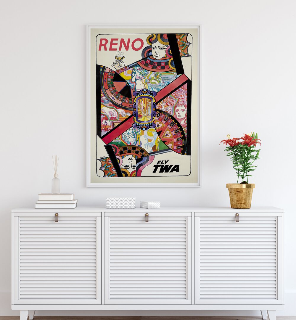 Stylish RENO Vintage Travel Posters enhance your decor with adventure and nostalgia, perfect for any art lover.