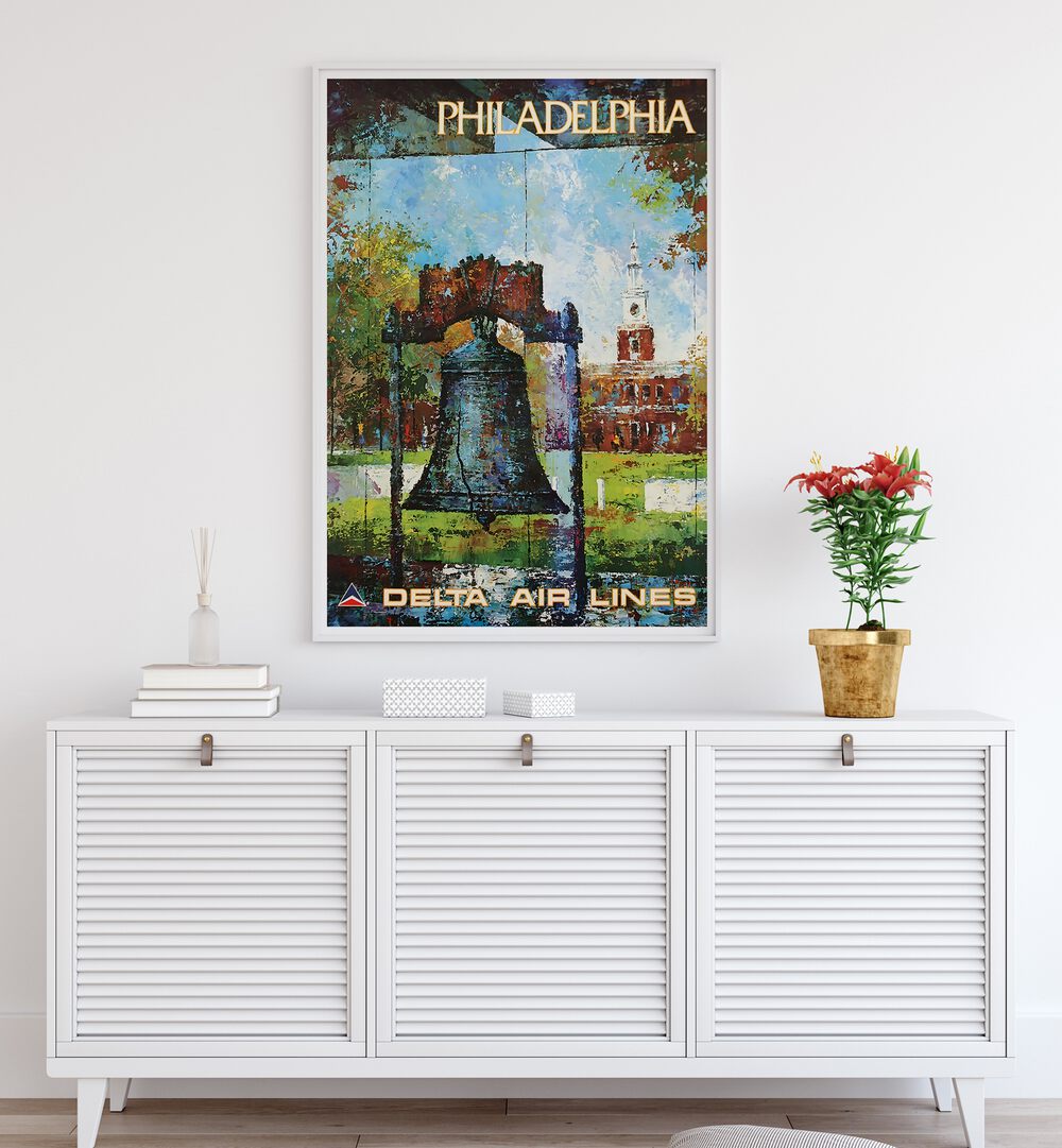 Explore the charm of Philadelphia with our PHILADELPHIA, VINTAGE TRAVEL POSTERS, perfect for home or office decor.