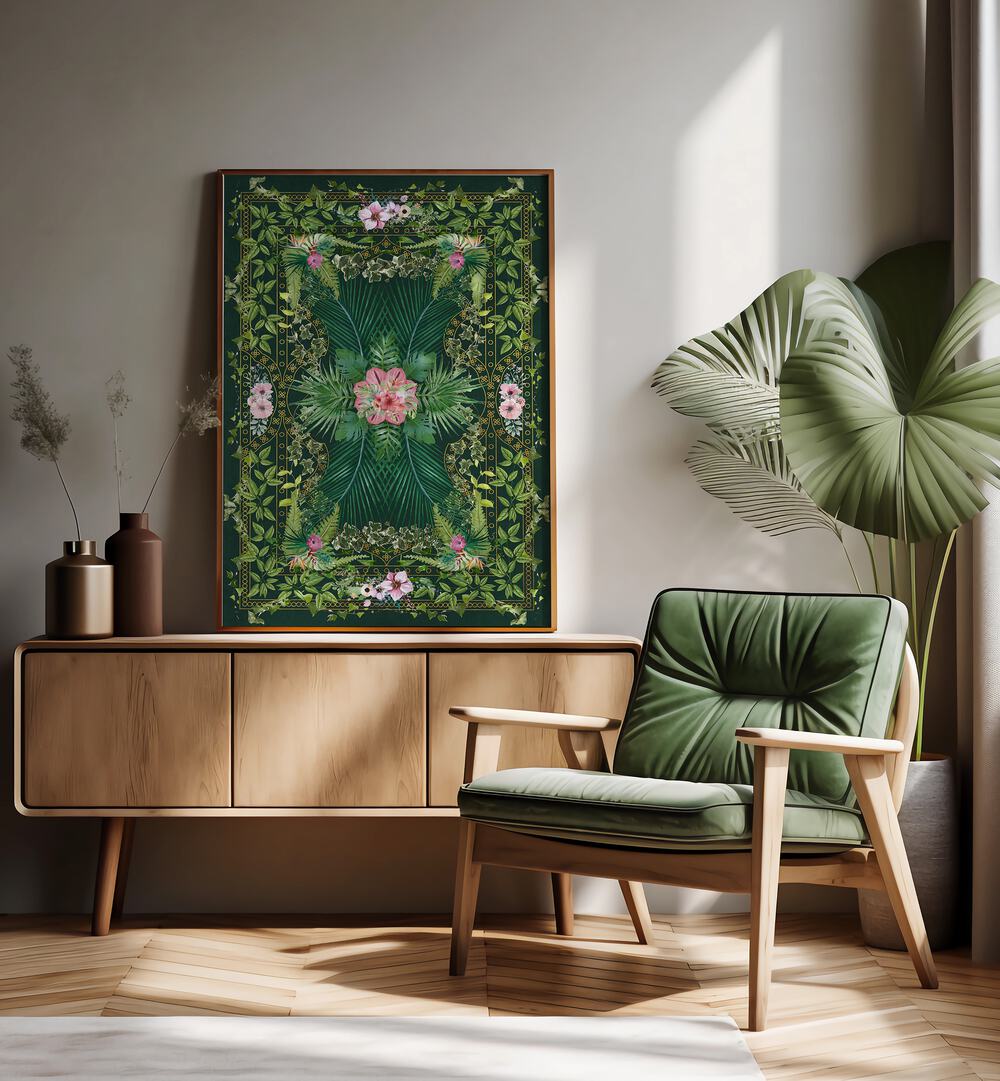 Vibrant TROPICAL FOLIAGE X, FLORAL FLOWER PAINTINGS enhance your living space with lush greenery and vivid colors.