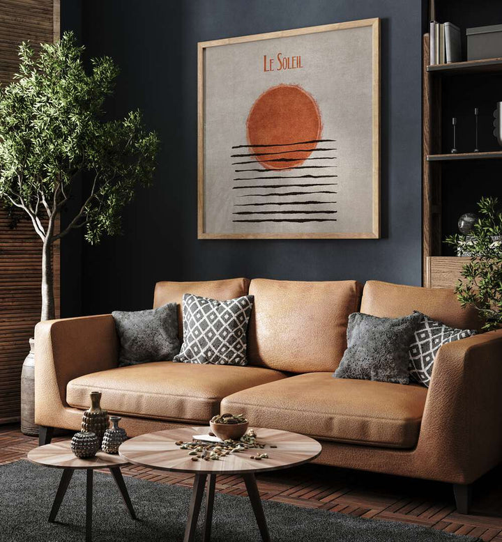 LE SOLEIL, BOHO ART PAINTINGS beautifully enhances modern interiors with its striking design and warm tones.