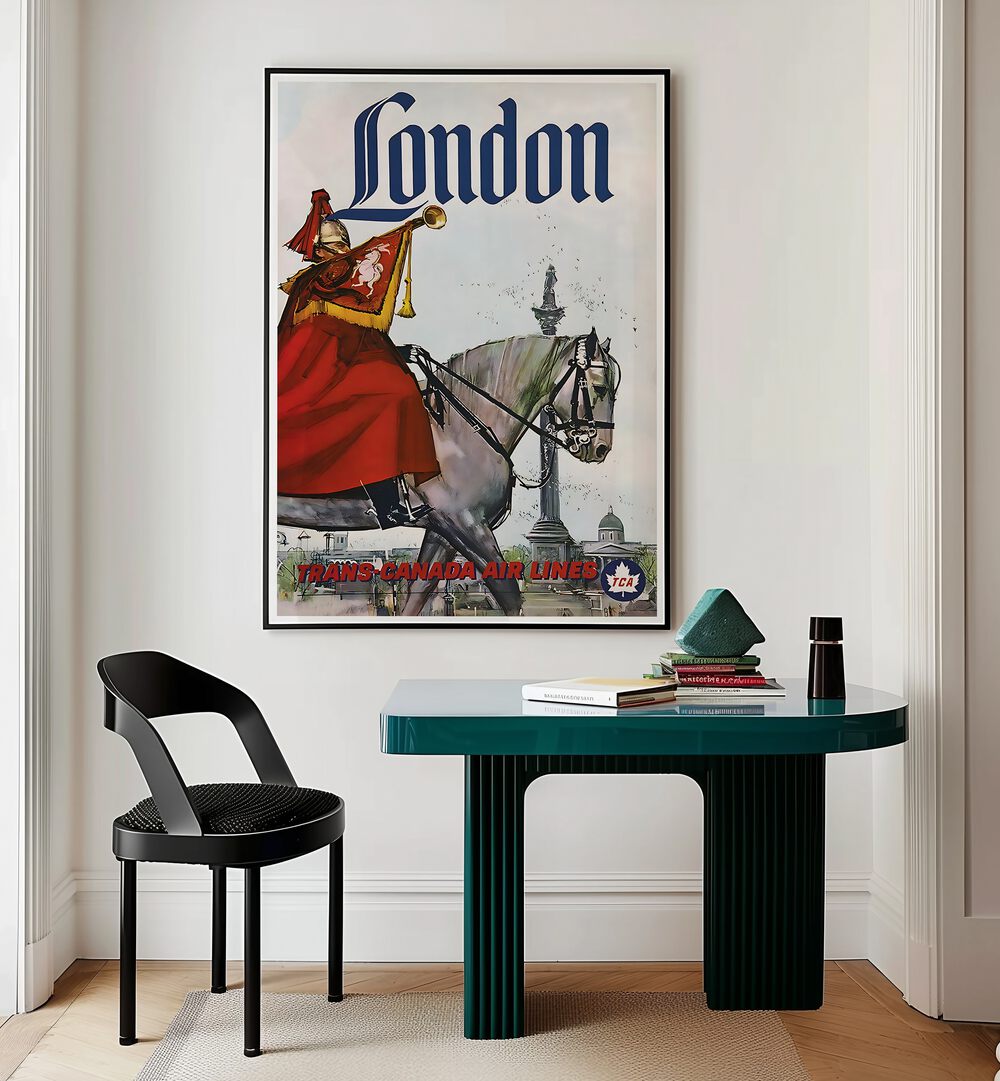 LONDON I, VINTAGE TRAVEL POSTERS showcase classic charm, perfect for adding retro elegance to your space.