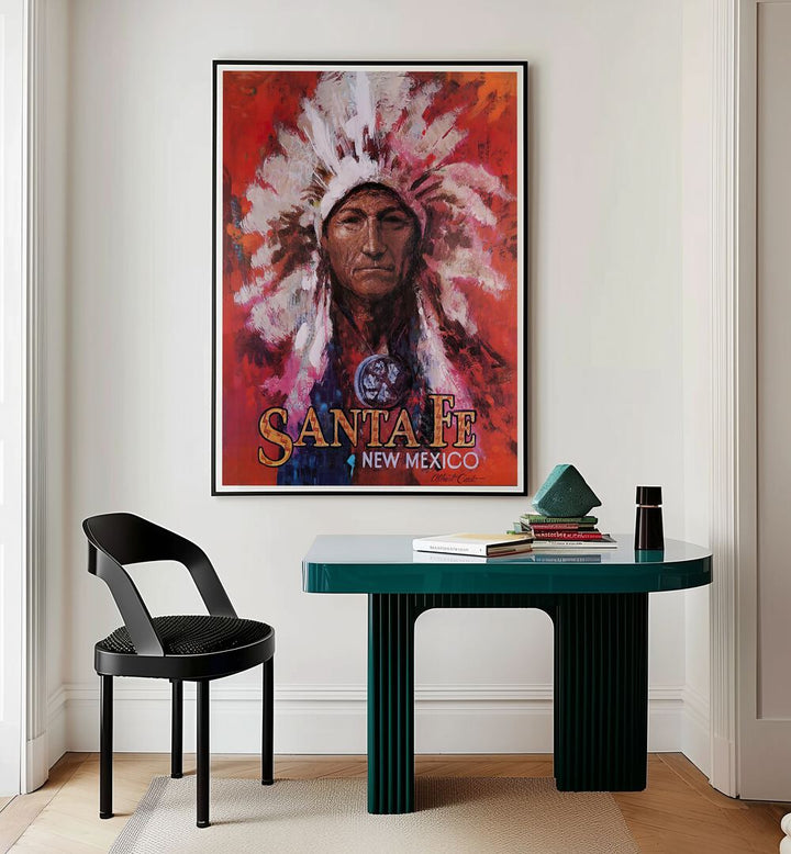 Stunning SANTAFE NEW MEXICO, VINTAGE TRAVEL POSTERS enhance your space with art and nostalgia. Perfect wall decor!
