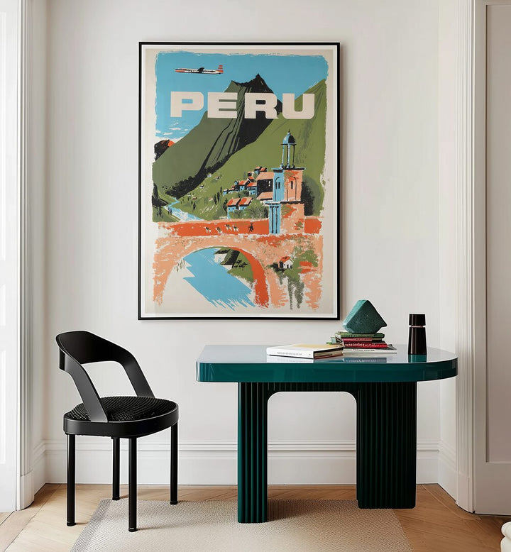Stunning PERU, VINTAGE TRAVEL POSTERS showcasing the beauty of Peru, perfect for art lovers and travel enthusiasts.