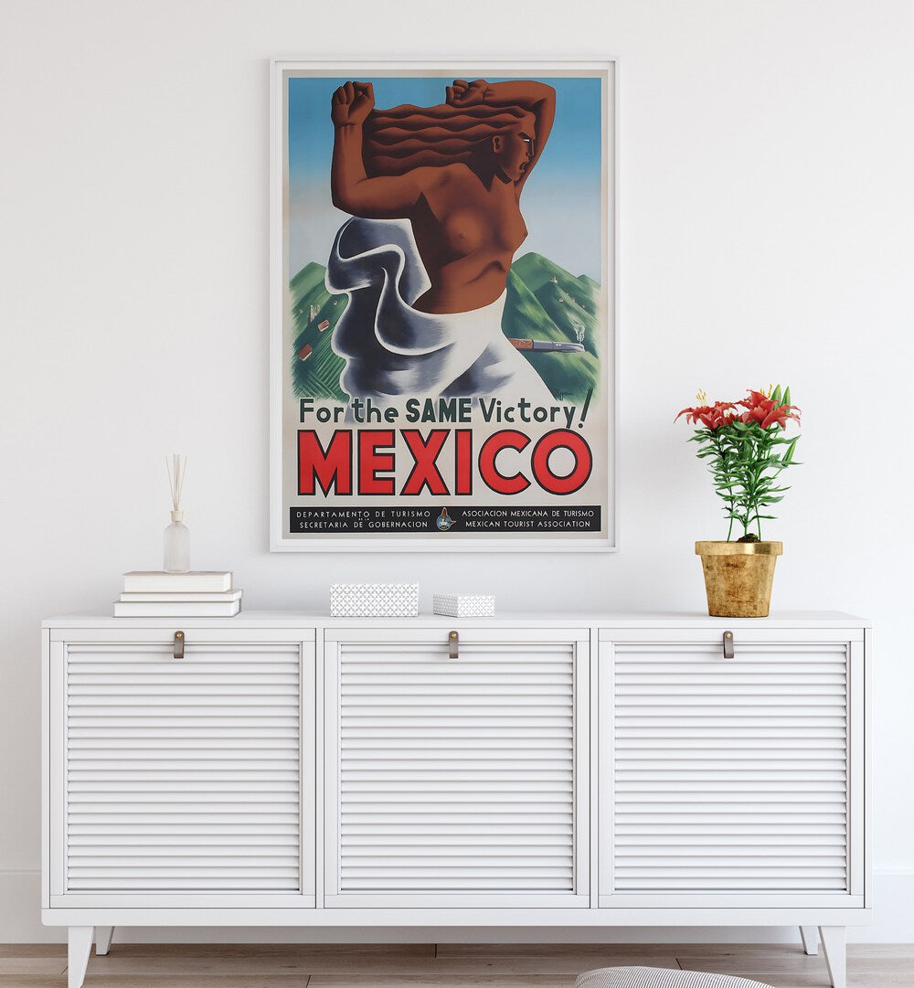 Vibrant MEXICO III, VINTAGE TRAVEL POSTERS showcasing rich culture and landscapes, perfect for travel enthusiasts.