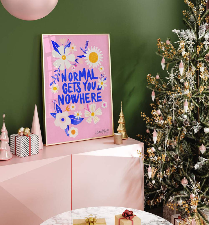 Bright and colorful GETS YOU NOWHERE, QUOTES poster enhances any space, inspiring creativity and motivation.