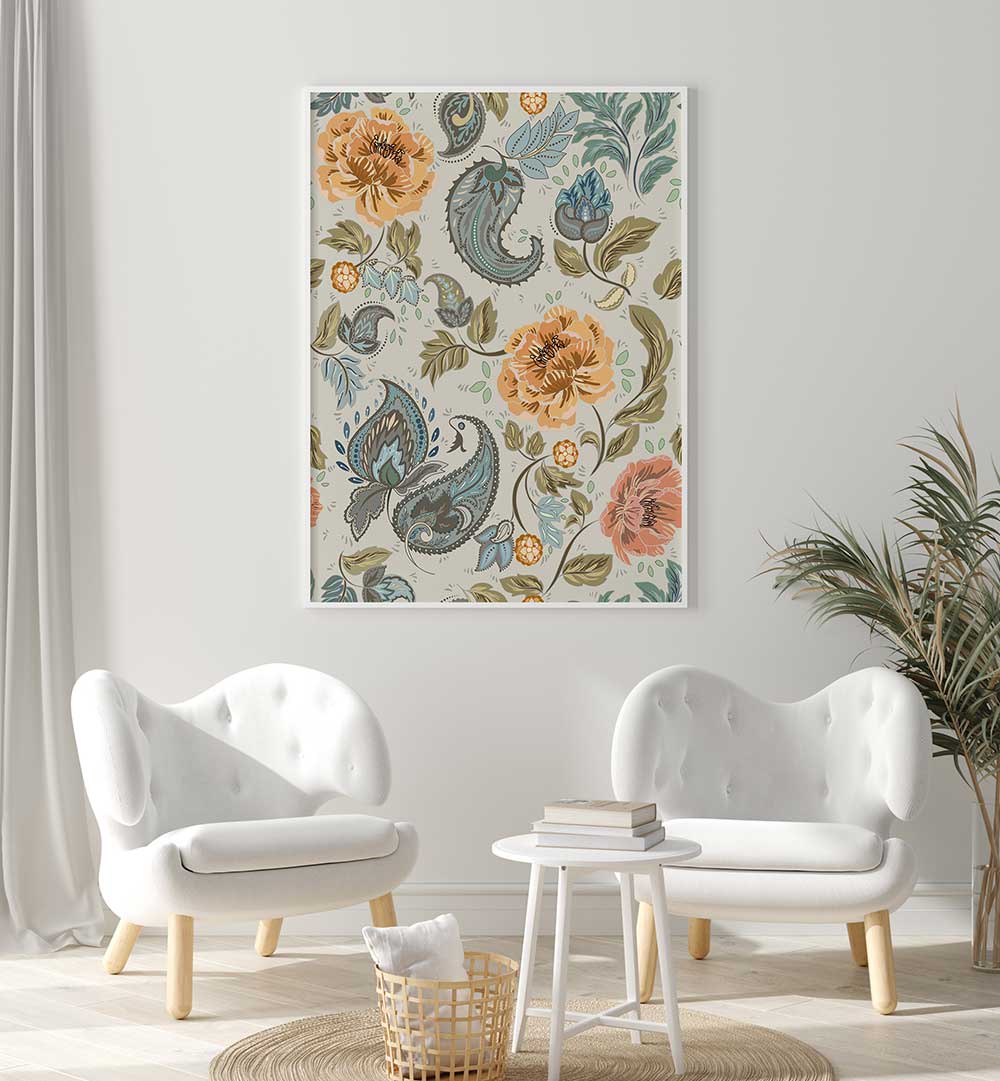 Elegant PAISLEY PATTERN II, PATTERN ART PRINTS enhance any room with intricate motifs and vibrant colors.