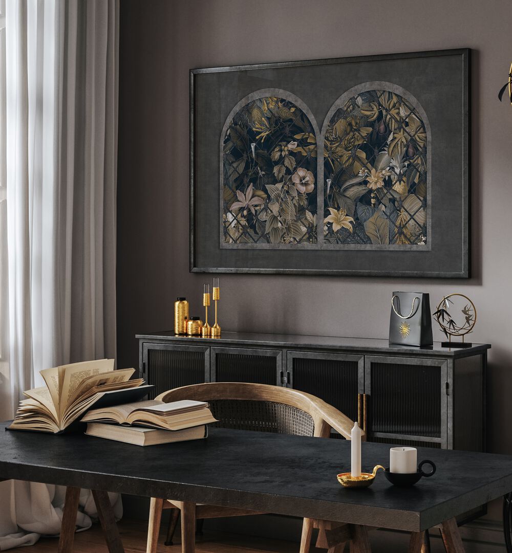 Transform your space with ROOM WITH A VIEW VIII, FLORAL FLOWER PAINTINGS, showcasing exquisite botanical artistry.