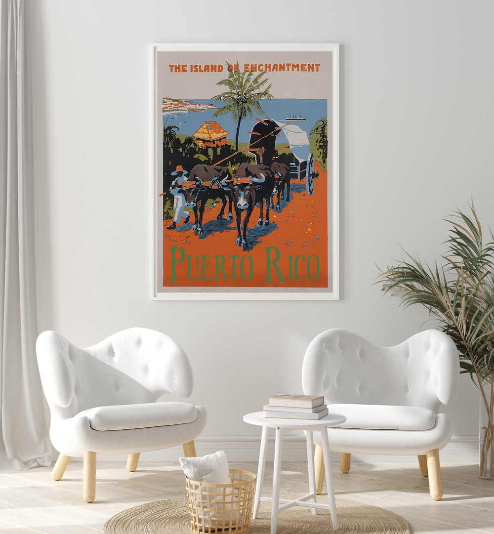 Explore the vibrant charm of Puerto Rico with our PUERTO RICO I, VINTAGE TRAVEL POSTERS, perfect for any decor.