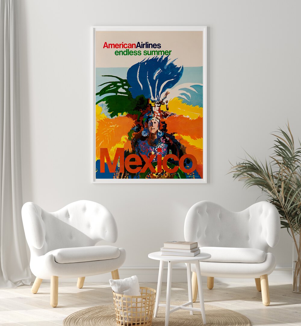 Vibrant MEXICO II, VINTAGE TRAVEL POSTERS showcasing rich culture, perfect for art lovers and decor enthusiasts.