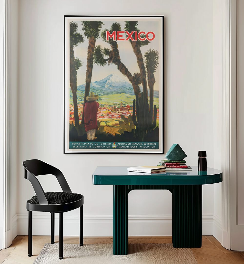 Vibrant MEXICO V, VINTAGE TRAVEL POSTERS showcasing Mexico's enchanting culture and breathtaking landscapes.