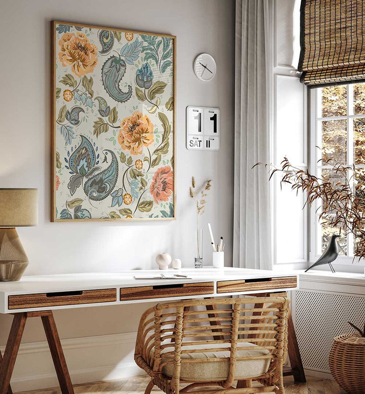 Enhance your decor with PAISLEY PATTERN II, PATTERN ART PRINTS, featuring elegant paisley motifs for a sophisticated touch.