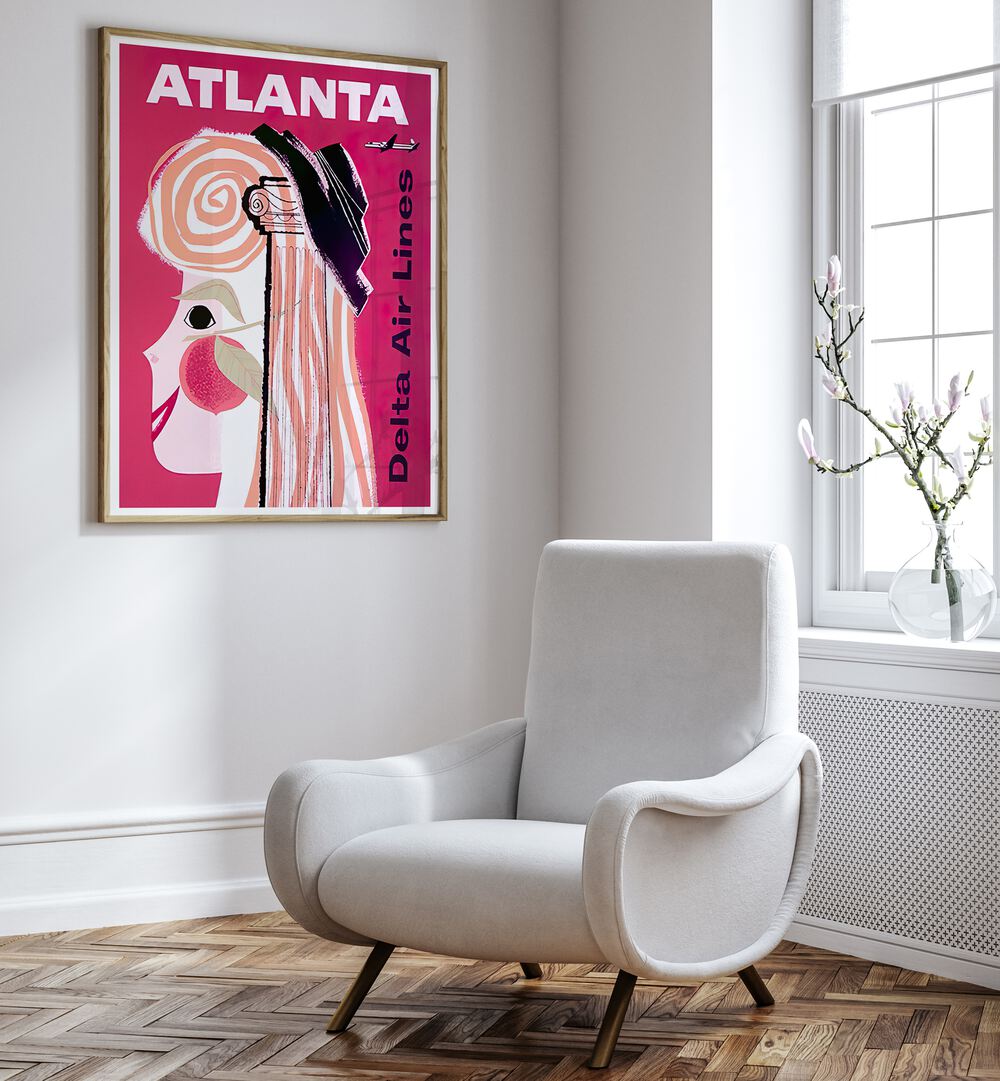 Bright and stylish ATLANTA I, VINTAGE TRAVEL POSTERS, perfect for adding retro charm to any space.