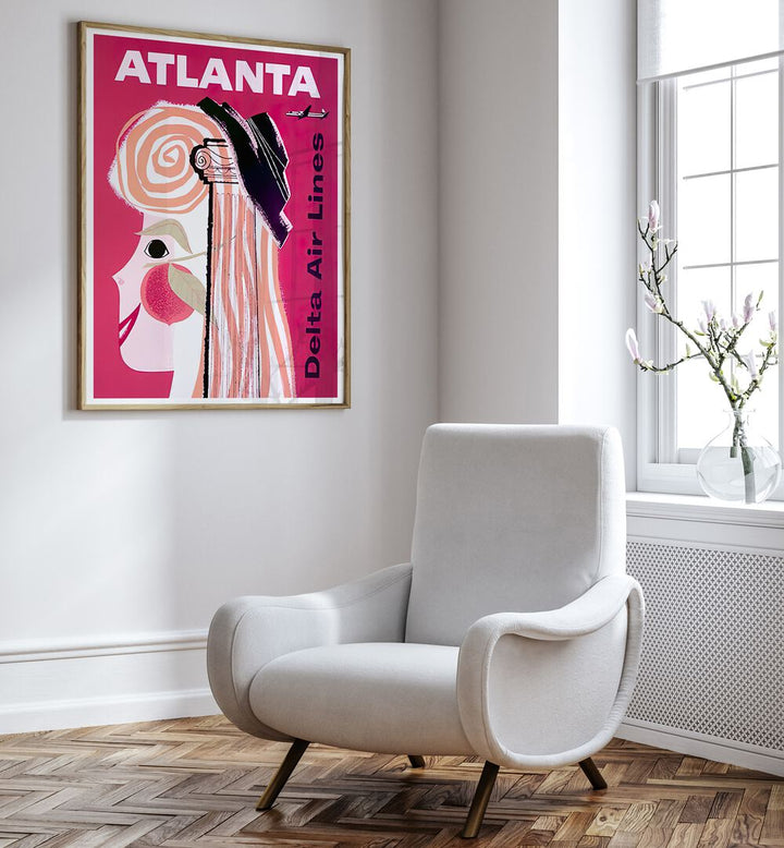 Bright and stylish ATLANTA I, VINTAGE TRAVEL POSTERS, perfect for adding retro charm to any space.