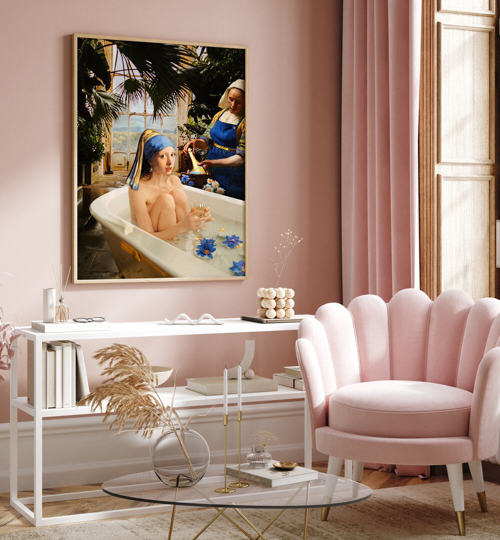Relax in style with CLASSIC SPA TIME, ALTERED ART PRINTS, perfect for a serene and tranquil living space.