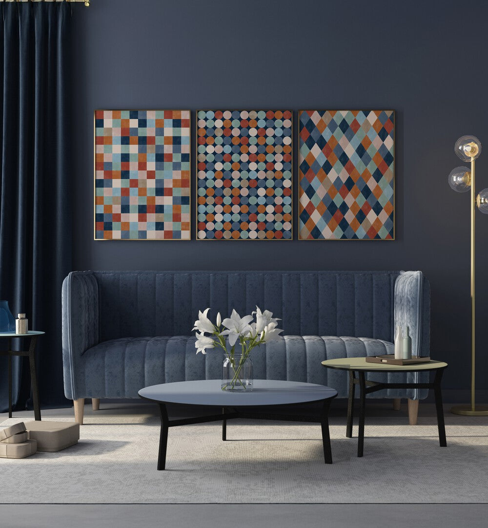 Transform your space with the VERDANT TRANQUILITY SET, SET OF 3 PAINTINGS, showcasing lush greens and serene landscapes.