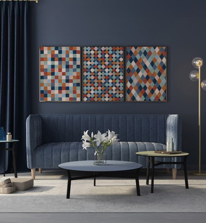 Transform your space with the VERDANT TRANQUILITY SET, SET OF 3 PAINTINGS, showcasing lush greens and serene landscapes.