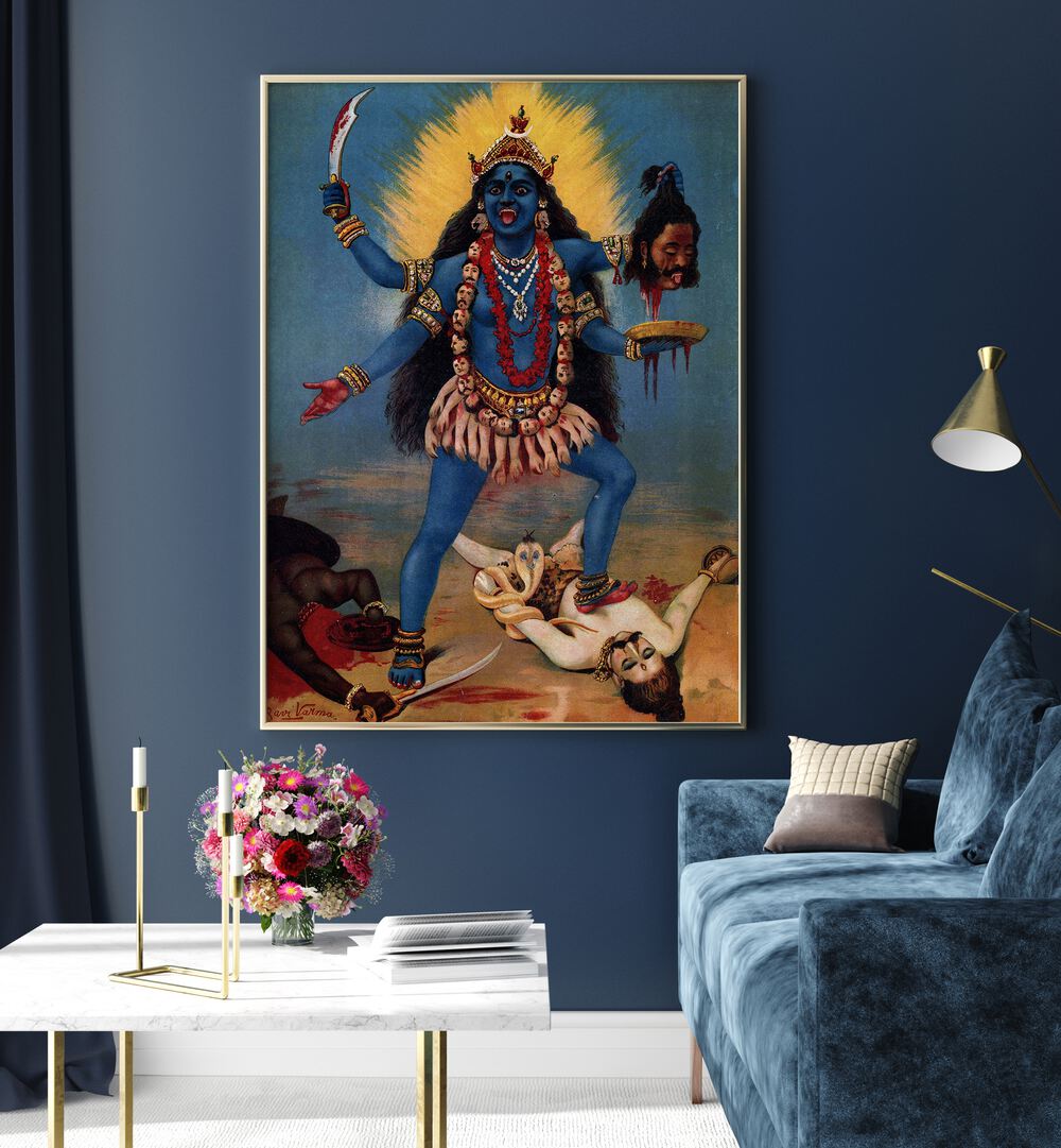 KALI , INDIAN ART PAINTINGS