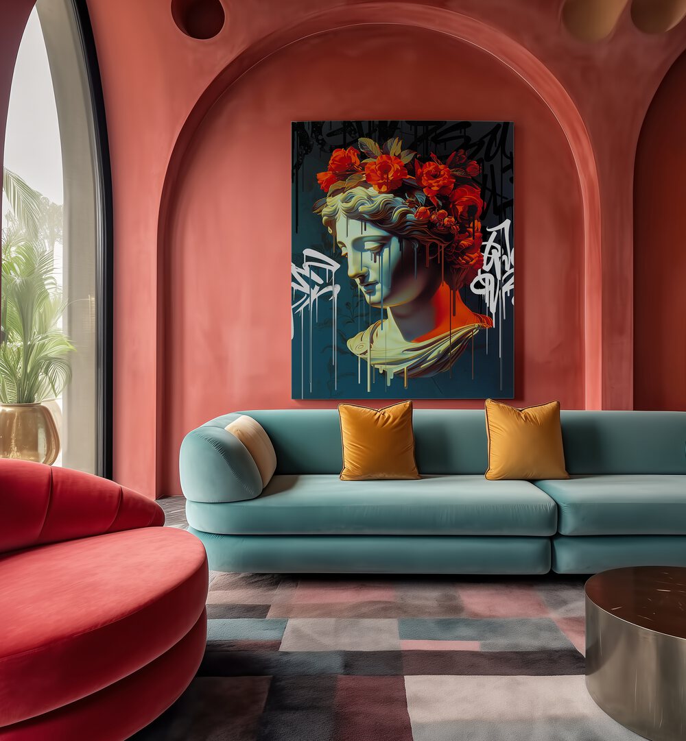 VANDAL CASANDRA, ALTERED ART PRINTS by DIKHOTOMY transforms your space with modern and rebellious artistry.