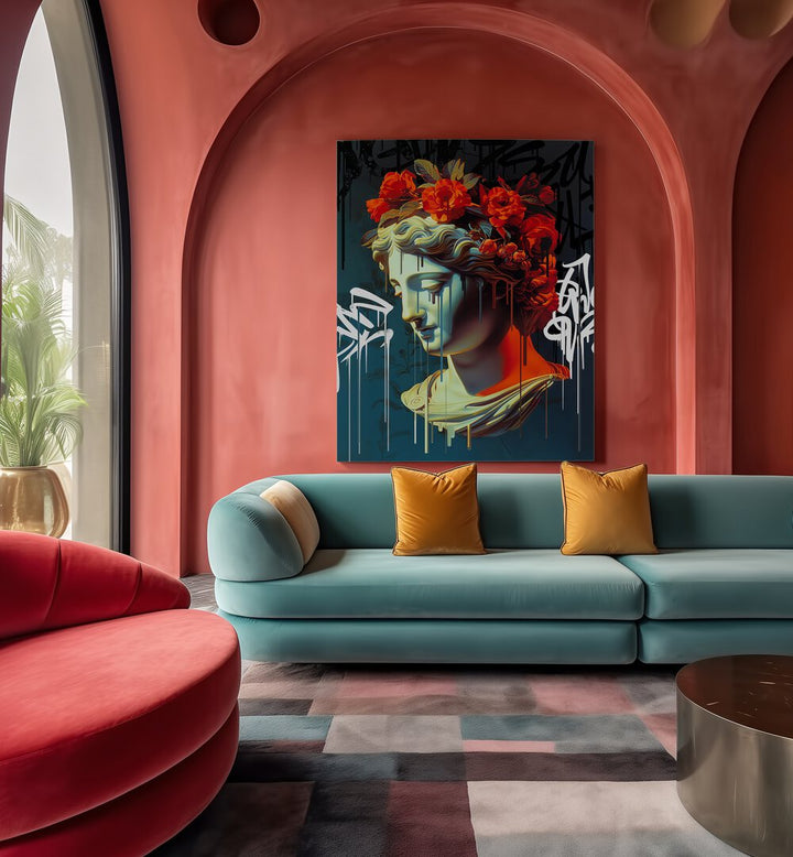 VANDAL CASANDRA, ALTERED ART PRINTS by DIKHOTOMY transforms your space with modern and rebellious artistry.