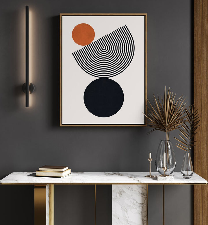 Stylish living room featuring BALANCE II, BOHO ART PAINTINGS, enhancing tranquility and elegance in home decor.