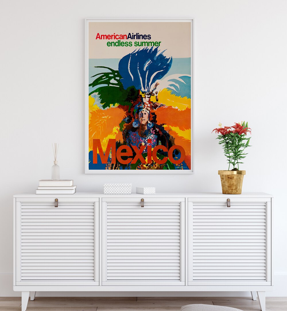 Vibrant MEXICO II, VINTAGE TRAVEL POSTERS showcasing rich culture and landscapes, perfect for art lovers.
