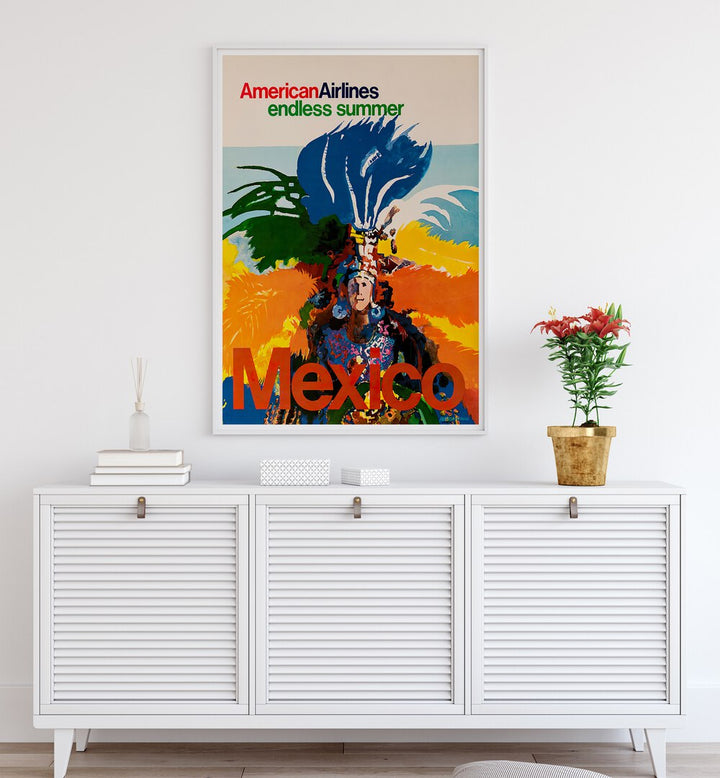 Vibrant MEXICO II, VINTAGE TRAVEL POSTERS showcasing rich culture and landscapes, perfect for art lovers.