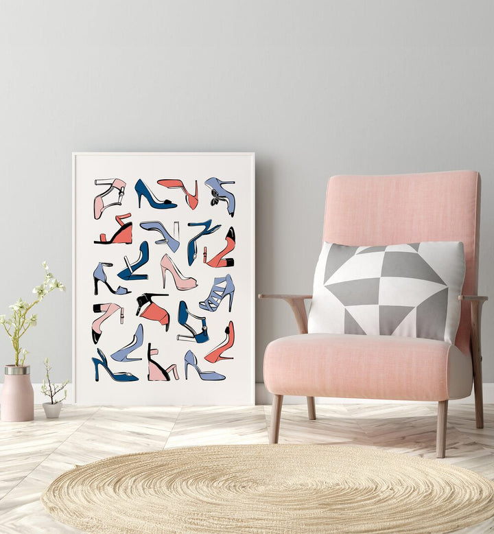 Vibrant COLOURFUL HEELS, FASHION POSTERS by Martina Fashion add elegance and creativity to any space.