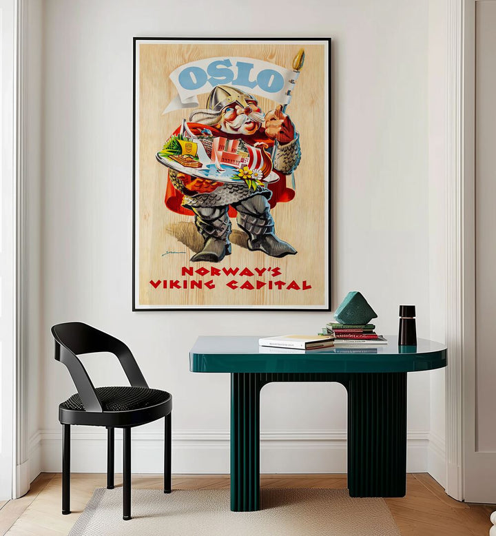 OSLO, VINTAGE TRAVEL POSTERS bring a nostalgic charm to your space with vibrant designs celebrating Norway's beauty.