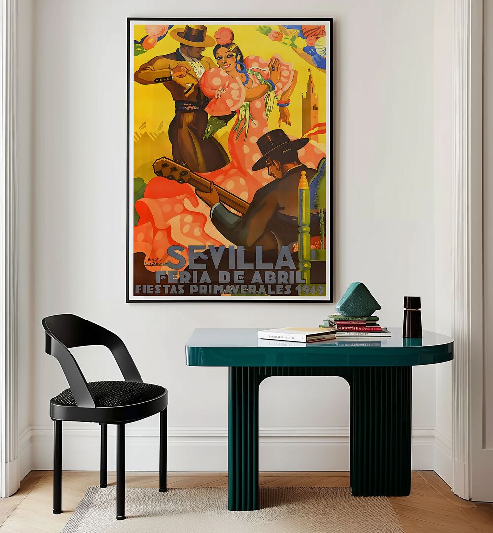 Vibrant SEVILLA I, VINTAGE TRAVEL POSTERS showcase the essence of Sevilla's culture and charm in stylish decor.
